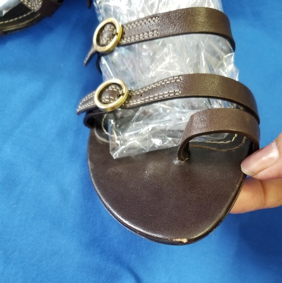 Hogan Brown leather strap sandals size 8I - Picture 8 of 8